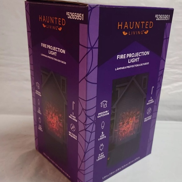 Haunted Living Fire Projection Light Fireblaze Projector Flame Effect Red - Picture 5 of 9